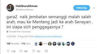 Marah karena Salah Jalan di Semanggi, Politikus Gerindra Di-bully