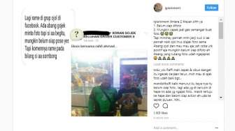 Diajak Foto Driver Ojek Online, Raffi Ahmad Malah Main HP