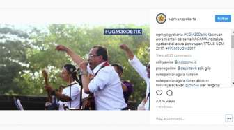 Menteri Jokowi Manggung dan Nge-band Bareng, Anak UGM Histeris