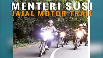 Saat Menteri Susi Juga Jajal Motor Trail...