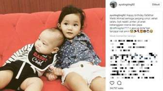 Fans Terharu, Ayu Ting Ting Ucapkan Selamat Ultah ke Rafathar