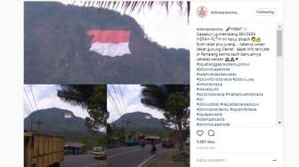 Geger Bendera RI di Atas Gunung, Netizen: Siapa yang Pasang?