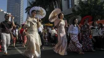 Parade 50 tahun ASEAN (Suara.com/Kurniawan Mas'ud)