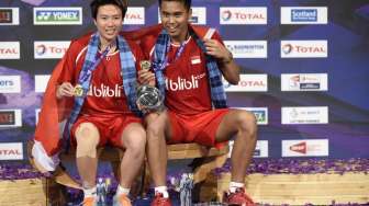 Tiba di Tanah Air, Owi/Butet Kasih Wejangan buat Para Junior