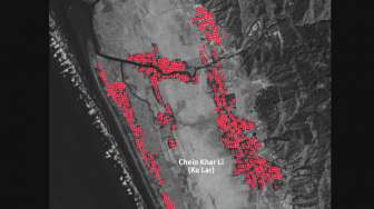 Citra Satelit Rekam Pembakaran Pemukiman Rohingya di Rakhine