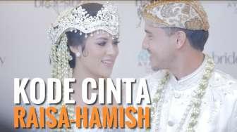 Bikin Geregetan! Raisa-Hamish Umbar "Kode Cinta" di Pernikahan