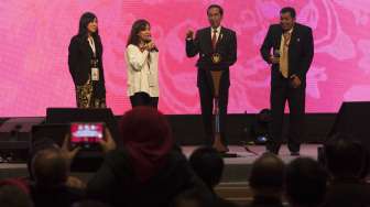 Presiden Joko Widodo menghadiri Rapat Komisi Asia Ikatan Notaris Internasional dan Seminar Internasional Ikatan Notaris Indonesia di Nusa Dua, Bali, Jumat (8/9).