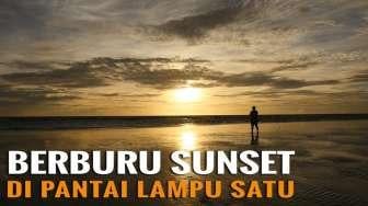 Berburu "Sunset" di Pantai Lampu Satu Merauke