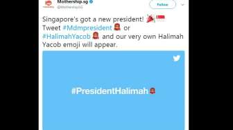 Pertama Kalinya, Twitter Bikin Emoji Presiden Baru Singapura