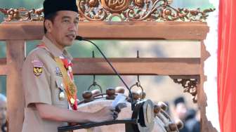 Jokowi Ingatkan 15 Ribu Santri NU Bahaya Hoax di Media Sosial