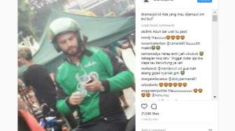 Heboh Bule Jadi Driver Ojek Online, Hoax atau Bukan?