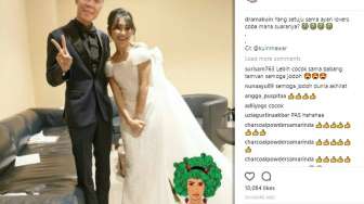 Kocak! Andika Eks Kangen dan Ayu Ting Ting Pakai Baju Pengantin