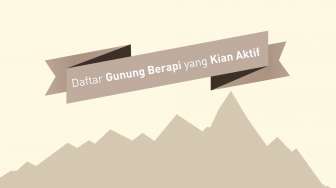 Ini Daftar Gunung Berapi yang Kian Aktif di Indonesia!