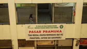 Pasar Pramuka Ditutup