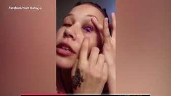 Wanita Ini Pasang Tato Pada Mata Berujung Penyesalan Seumur Hidup