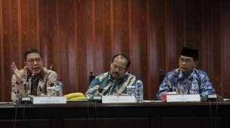 Menteri Agama, Lukman Hakim Saifuddin mendatangi Ombudsman, Jakarta, Rabu (4/10)