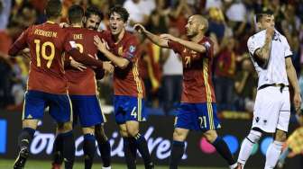 Hantam Albania, Spanyol Pastikan Lolos ke Piala Dunia 2018