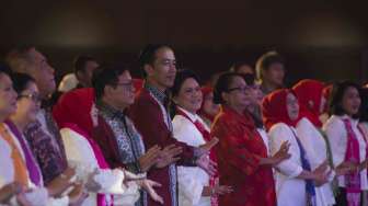 Penyuluhan mengenai bahaya narkoba untuk pelajar se-DKI Jakarta di JI Expo, Kemayoran, Jakarta, Rabu (11/10).