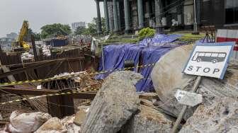 Tiang Pancang Proyek LRT Amblas