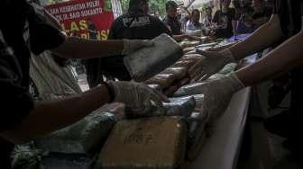 Tangkapan Fantastis! 166 Kg Ganja Diamankan di Malang, 6 Tersangka Diciduk