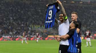 'Hattrick' Icardi Bawa Inter Sikat Milan, Tempel Napoli