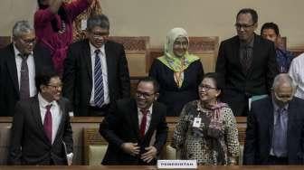 Rapat Paripurna DPR RI di gedung Nusantara II, Kompleks Parlemen, Senayan, Jakarta, Rabu (25/10).