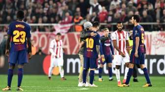 Gagal Tundukkan Olympiacos, Badai Cedera Terjang Barcelona