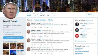 Akun Twitter Donald Trump Sempat Menghilang, Di-suspend?