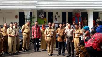 Anies-Sandi dan Pejabat DKI Datang ke "Coffe Morning" Ketua DPRD