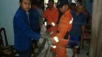 Geger, Ular Sanca 2,5 Meter Masuk Rumah Warga Duren Sawit