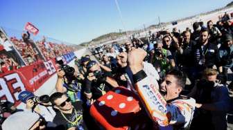 Rebut Podium Ketiga di Valencia, Marquez Juara MotoGP 2017