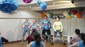 Jazzercise Bawa Poundfit, Dance Mixx-Hiphop Cardio di HUT ke-2