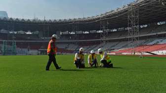 Komplek Gelora Bung Karno, Senayan, Jakarta, Kamis (23/11).