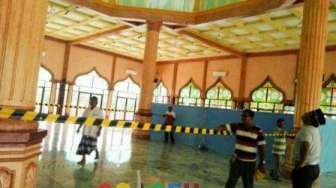 Disambar Petir, Kubah Masjid di Aceh Utara Rusak