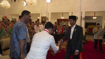 Presiden Joko Widodo mengahdiri Silaturahmi Forum Kerukunan Umat Beragama di Istana Negara, Jakarta, Selasa (28/11).