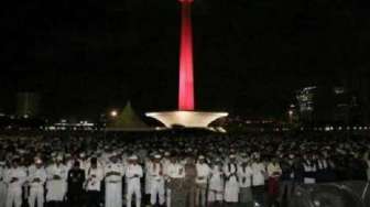 Kondisi Terkini di Monas dan Masjid Istiqlal Jelang Reuni 212 Besok