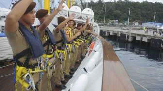 KRI Bima Suci bertolak dari Sabang menuju Batam, Senin (4/12).