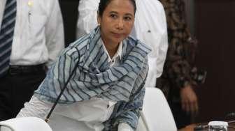 Menko PMK Puan Maharani memimpin rakor tingkat Menteri di Kementrian PMK, Jakarta, Rabu (6/)12).