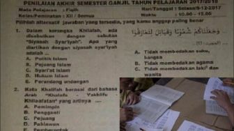 Geger Materi Khilafah di Ujian Madrasah, Kemenag: Sudah Ditarik!