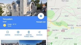 Google Maps Sudah Cantumkan Yerusalem sebagai Ibu Kota Israel