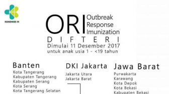 Pemprov Jabar Imbau Warga Ikuti Imunisasi ORI Difteri