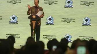  Musyawarah Nasional Luar Biasa (Munaslub) Partai Golkar di Jakarta Convention Center, Jakarta, Senin (18/12)