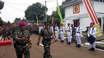 Panglima TNI Disambut 2 Ribu Prajurit Korps Marinir