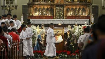 Misa Natal di Gereja Katedral Jakarta