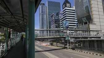 Ruas Jalan Protokol Jakarta Lengang