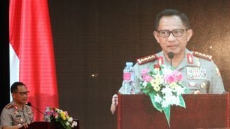 Konferensi Pers Akhir Tahun Polri 2017