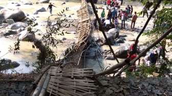 Jembatan Gantung Ambruk di Bogor, Korban Jadi 35 Orang, 1 Meninggal