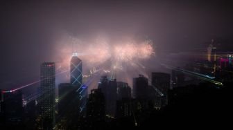 Semarak perayaan tahun baru di Hongkong [AFP]