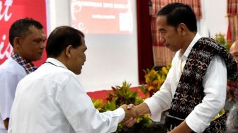 Jokowi Resmikan Embung Sainah di Nusa Tenggara Timur