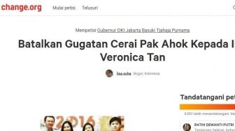 Baru 3 Hari, 11.000 Orang Teken Petisi Batalkan Gugatan Cerai Ahok ke Veronica